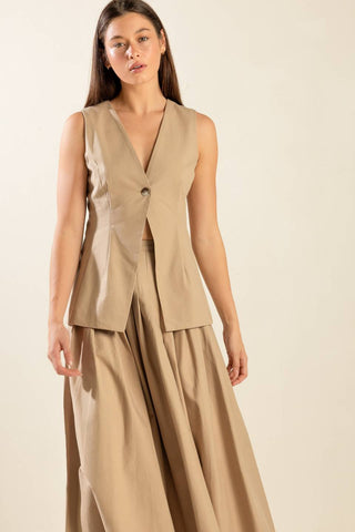 FLEETING FAUNA WOVEN VEST - By Baano