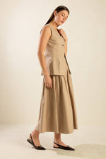 FLEETING FAUNA WOVEN VEST - By Baano