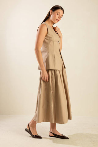 FLEETING FAUNA WOVEN VEST - By Baano