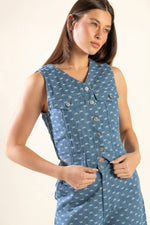 MIMOSA MORNING WOVEN VEST - By Baano