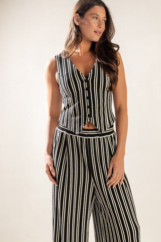 IN THE QUIET SHADE WOVEN VEST - By Baano