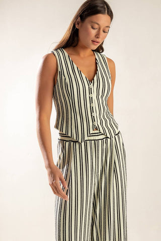 IN THE QUIET SHADE WOVEN VEST - By Baano