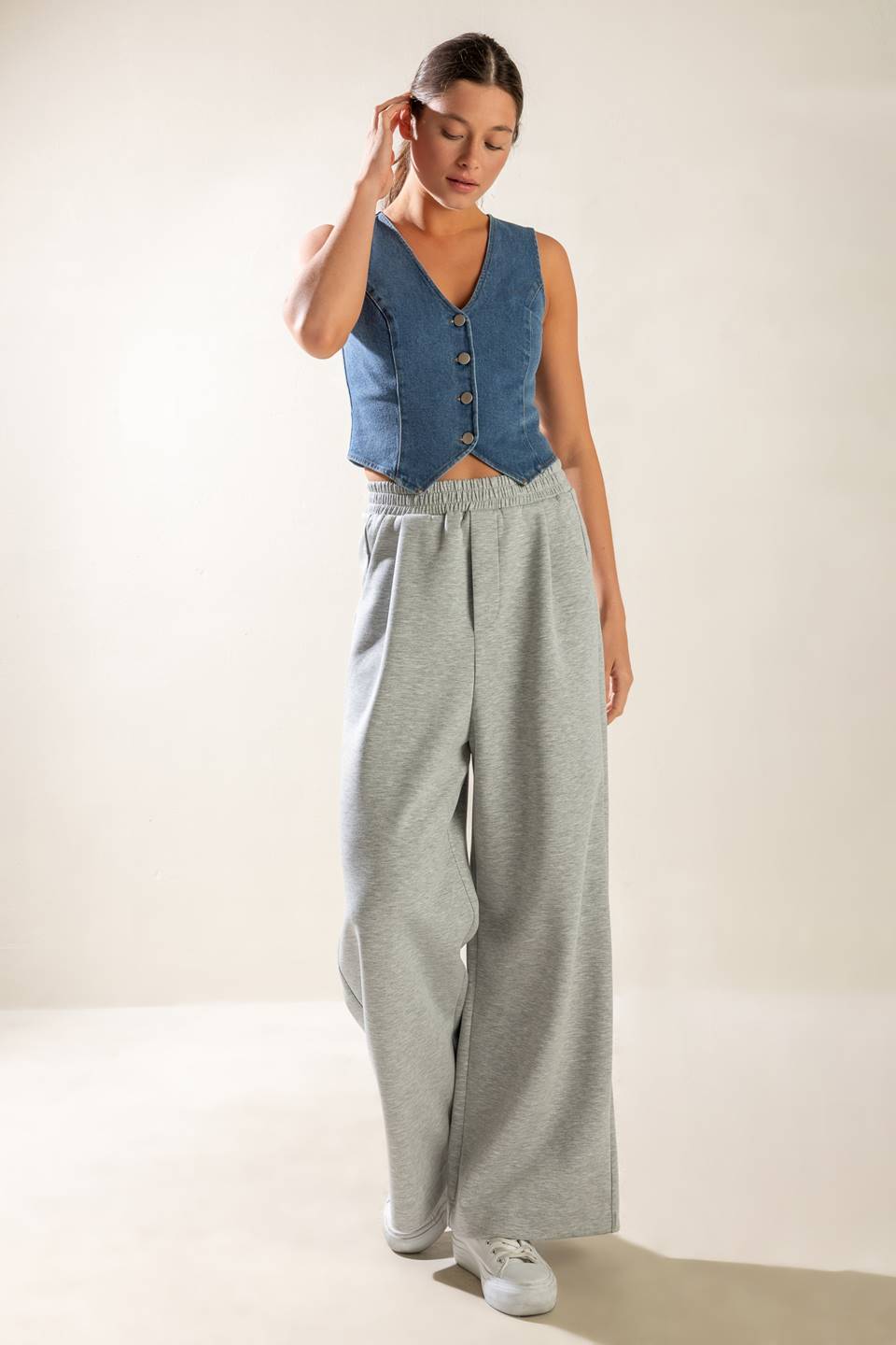 ISLAND DAYDREAMS DENIM VEST - By Baano