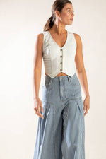 THE LILY'S SECRET DENIM VEST - By Baano