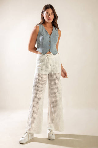 KICK IT WITH ME DENIM VEST - By Baano