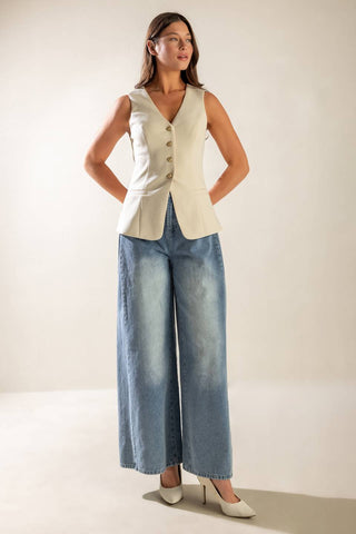 WHERE YOU BELONG WOVEN VEST - By Baano