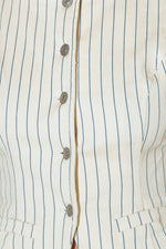 COFFEE RUN STRIPED WOVEN VEST - By Baano