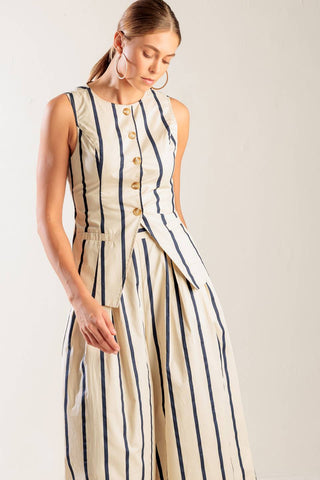 HERE AND NOW WOVEN VEST - By Baano