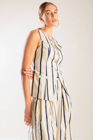 HERE AND NOW WOVEN VEST - By Baano