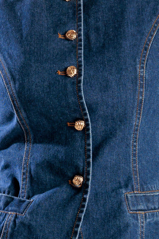 DRIVE-IN MOVIE DENIM VEST - By Baano