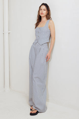 COASTAL CHIC WOVEN VEST - By Baano