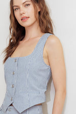 COASTAL CHIC WOVEN VEST - By Baano