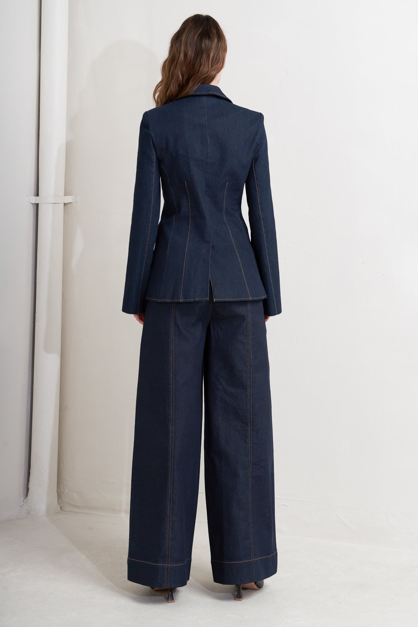 URBAN PANEL DENIM BLAZER - By Baano