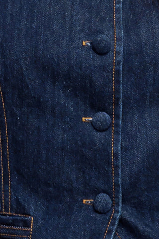 INDIGO ICON DENIM VEST - By Baano