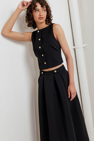 EDGE AFFAIR WOVEN VEST - By Baano
