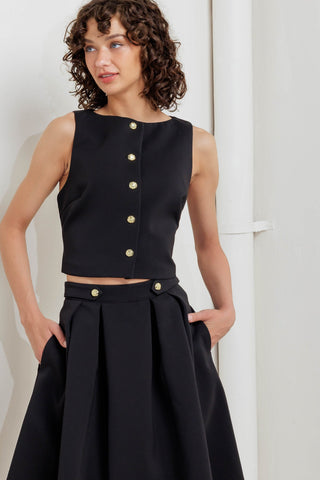 EDGE AFFAIR WOVEN VEST - By Baano