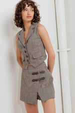 TAILORED COOL WOVEN VEST - By Baano