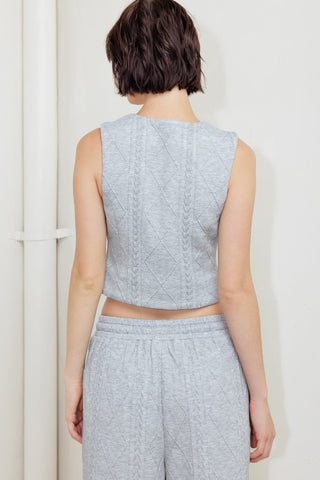 CITY RIVETS KNIT VEST - By Baano