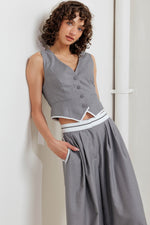 POWER LINES WOVEN VEST - By Baano