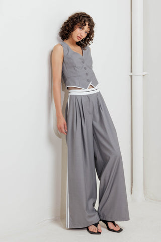 POWER LINES WOVEN VEST - By Baano