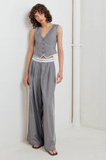 POWER LINES WOVEN VEST - By Baano