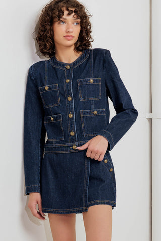 GLAM CODE DENIM JACKET - By Baano