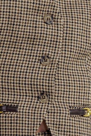 CHECK ATTITUDE WOVEN WOOLEN VEST - By Baano