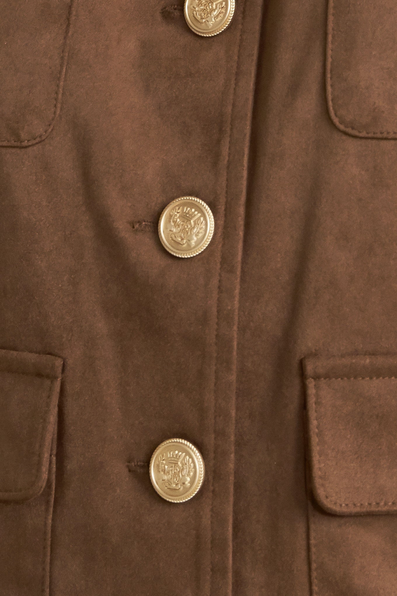 HERITAGE UTILITY FAUX SUEDE JACKET - By Baano