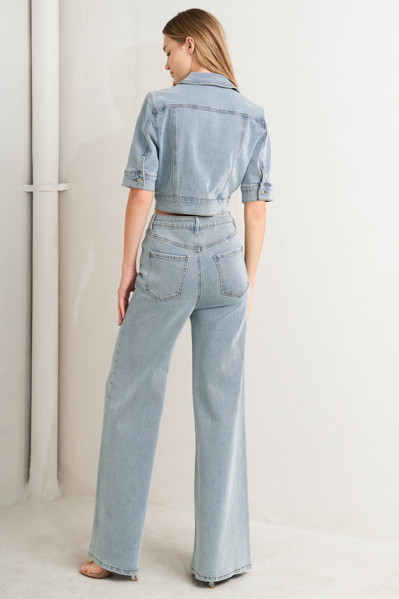 ON MY WAY DENIM JUMPSUIT Flying Tomato