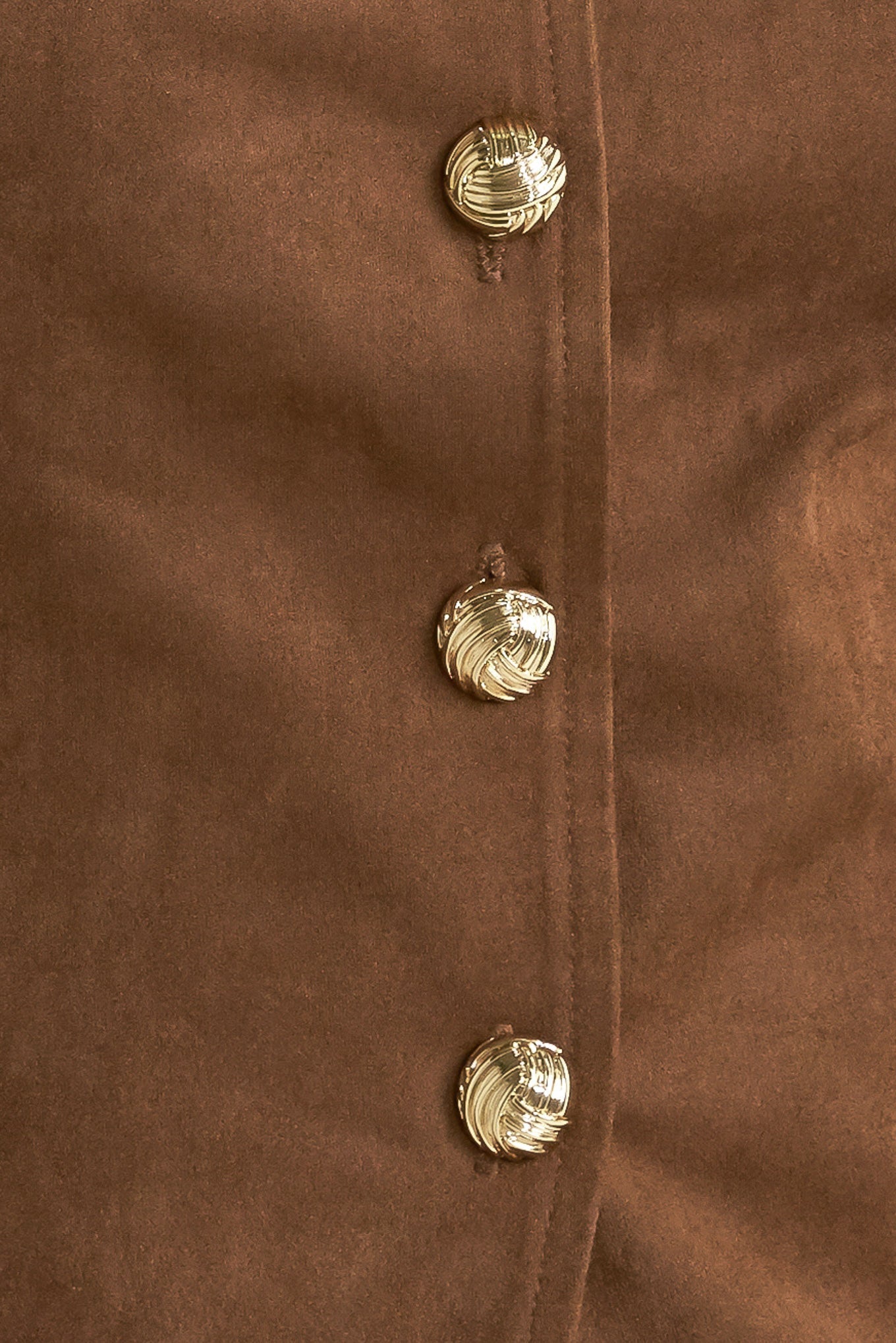 BROWN SUGAR FAUX SUEDE VEST
