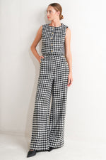 METRO ICON WOVEN HOUNDSTOOTH VEST - By Baano