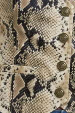 GLAM VENOM FAUX LEATHER VEST - By Baano