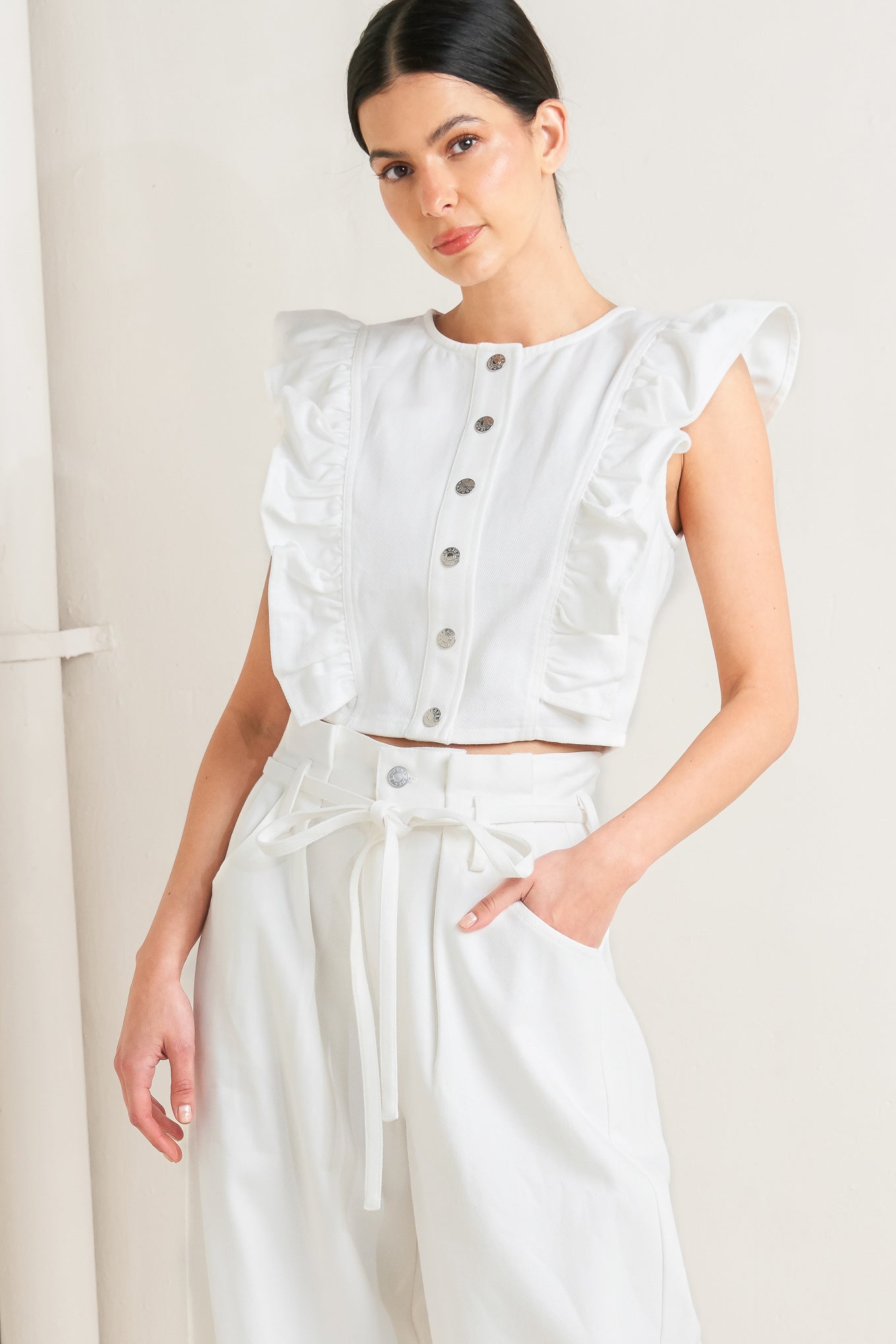 SUGAR AIR TWILL TOP Flying Tomato