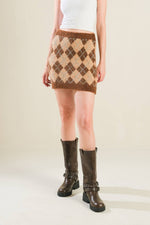 CHAMPAGNE COAST SWEATER MINI SKIRT - By Baano