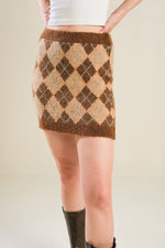 CHAMPAGNE COAST SWEATER MINI SKIRT - By Baano