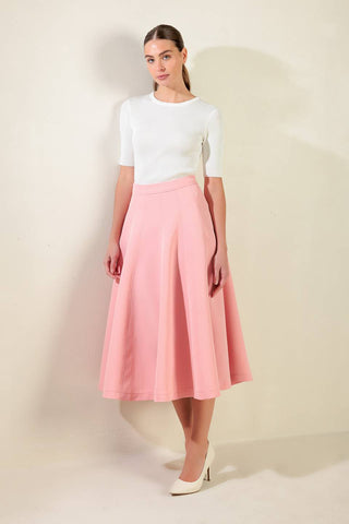 FALLING INTO BLISS WOVEN MIDI SKIRT - By Baano