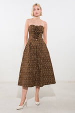 UPGRADED EVENT WOVEN MIDI SKIRT - By Baano