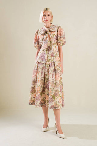 SLEEK SIMPLICITY WOVEN FULL SKIRT - By Baano