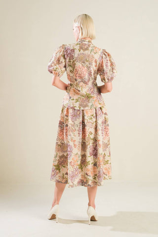 SLEEK SIMPLICITY WOVEN FULL SKIRT - By Baano