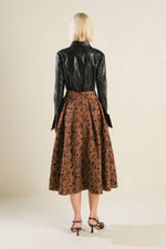 ETERNAL DEVOTION WOVEN FULL MIDI SKIRT - By Baano