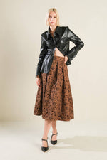 ETERNAL DEVOTION WOVEN FULL MIDI SKIRT - By Baano