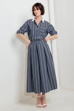 BEHIND THE GRIN WOVEN MIDI SKIRT - By Baano