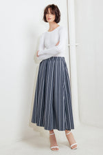 BEHIND THE GRIN WOVEN MIDI SKIRT - By Baano