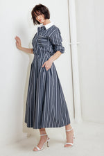 BEHIND THE GRIN WOVEN MIDI SKIRT - By Baano