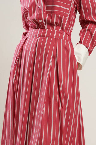 BEHIND THE GRIN WOVEN MIDI SKIRT - By Baano
