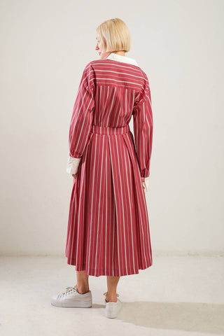 BEHIND THE GRIN WOVEN MIDI SKIRT - By Baano