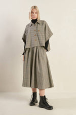 MOODY ALLURE WOVEN MIDI SKIRT - By Baano