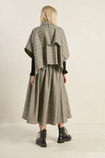 MOODY ALLURE WOVEN MIDI SKIRT - By Baano