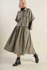 MOODY ALLURE WOVEN MIDI SKIRT - By Baano