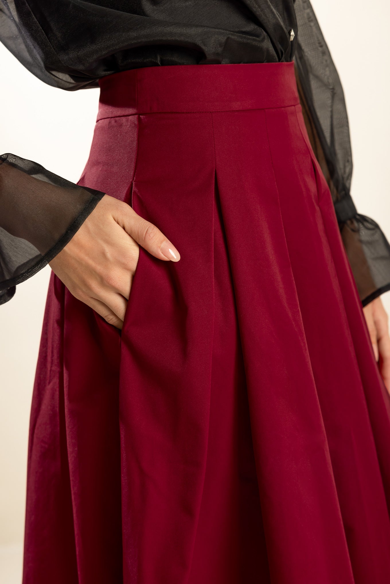 DANCE WITH DESTINY WOVEN MIDI SKIRT - By Baano